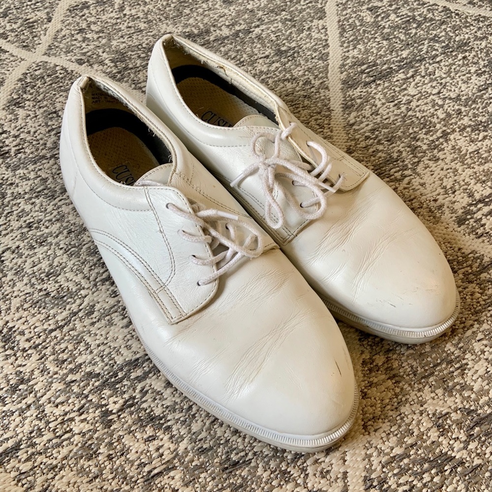 White Leather Dress Shoes